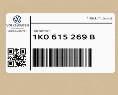 Пружина крепёжная 1k0615269b vw scirocco golf фото №1