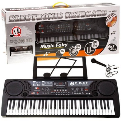 Duże Organy Keyboard MQ-809 USB MIKROFON