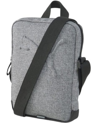 torebka męska na ramię puma szara tłoczone logo