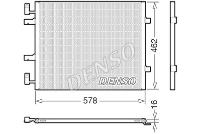 DENSO КОНДЕНСАТОР КОНДИЦИОНЕРА OPEL VIVARO A 1.9D 2.0 2.0D 08.01-07.14