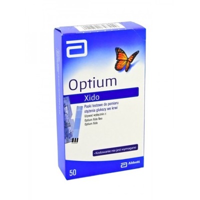 Optium XIDO Paski Testowe Do Pomiaru Glukozy 50szt