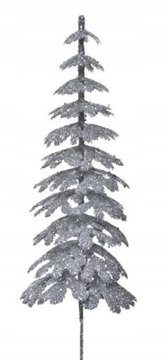 Choinka na piku dekoracja świąteczna BROKAT 22 cm