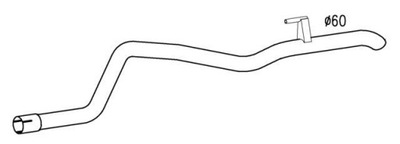 Starline 28.20.405 труба вихлопна фото №1