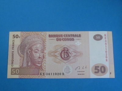 Kongo Banknot 50 Francs 2013 UNC P-97b