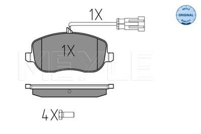 КОЛОДКИ HAM. FIAT P. CROMA 1.9- 2.4 JTD 05- Z ДАТЧИКОМ