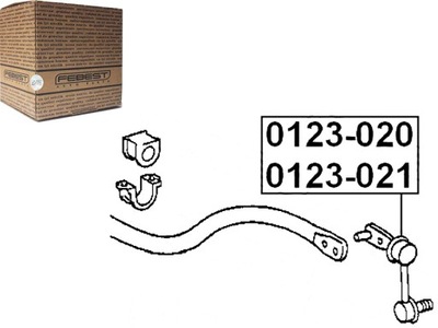 З'єднувач стабілізатора lexus перед gs sc 300 430 93 фото №1
