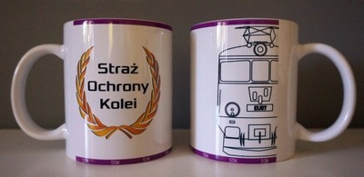 Kubek Straż Ochrony Kolei SOK PKP kolej lokomotywa