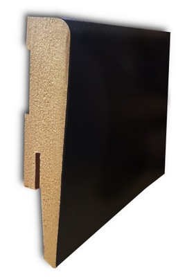 8 LISTWA PRZYPODŁOGOWA MDF CZARNA DEKORACYJNA 80