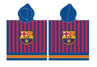 RĘCZNIK FC Barcelona ponczo 60x120 cm poncho Barca