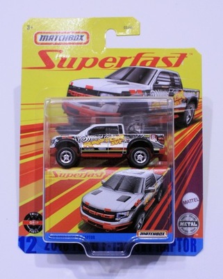 2010 FORD F-150 SVT RAPTOR MATCHBOX SUPERFAST