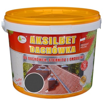 Farba do dachu AKSIL AKSILBET DACHÓWKA Antracyt 10L