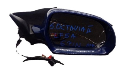 Зеркало правое skoda octavia ii 6pin lf5a anglik фото №1