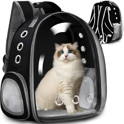 TRANSPORTER PLECAK TORBA PRZEZROCZYSTA DLA KOTA PSA ZWIERZĄT WENTYLACJA