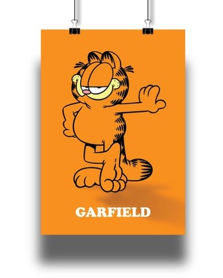 Plakat A2 grafika wzór GARFIELD