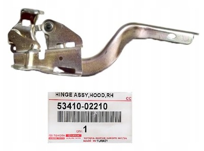 HINGE HOOD CAPS ENGINE RIGHT AURIS II 12-18 OE 53410-02210  