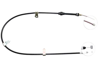 CABLE FRENOS DE MANO HONDA CIVIC 87-91 IZQUIERDO PARTE TRASERA  