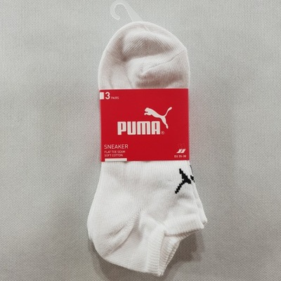 PUMA skarpetki stopki białe 35-38 3pak