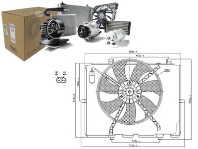 Nissens 85654 вентилятор, охлаждение двигателя фото №1