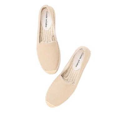 BUTY ESPADRYLE LNIANE LEN BEŻOWE 35