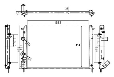 РАДИАТОР ВОДЫ NRF 58106A