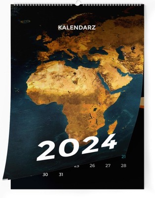 KALENDARZ 2024 13 STRON A4 AFRYKA