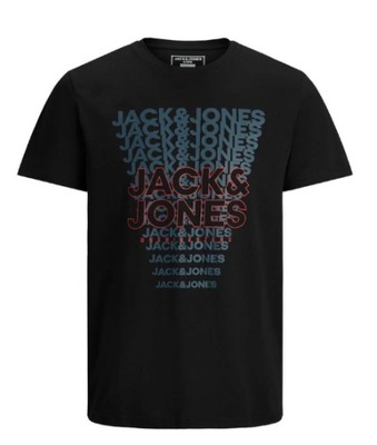 Koszulka Jack&Jones męska czarna regular fit r.M