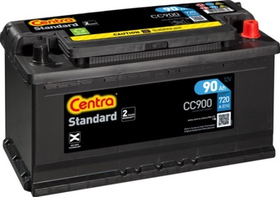 АККУМУЛЯТОР CENTRA STANDARD 90AH 720A P+ CC900 MOŻLIWY DOWÓZ МОНТАЖ