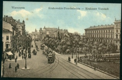 Warszawa. Krakowskie Przedmieście - AJO 1915