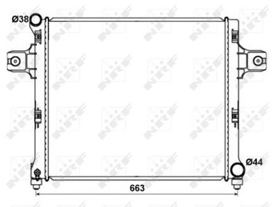 NRF 53191 CHLODNICA, SISTEMA DE REFRIGERACIÓN DEL MOTOR  