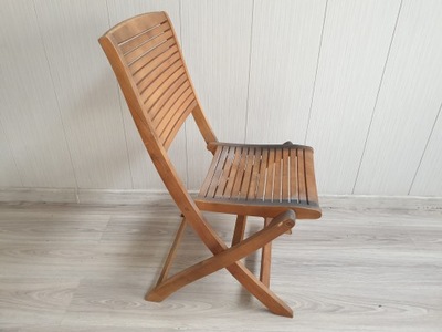 krzesło ogrodowe drewniane składane