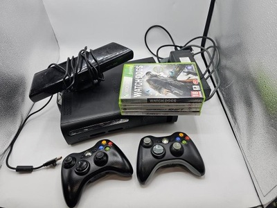 Konsola Xbox 360 120GB 2 pady kineckt 4 gry