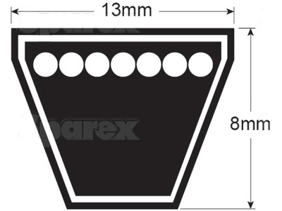 РЕМЕНЬ KILNOWY A56 13X8MM 1452MM SPAREX