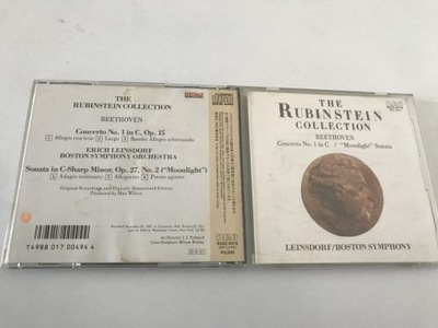 CD Rubinstein Collection Beethoven Leinsdorf Boston Symphony JAPAN STAN 5/6