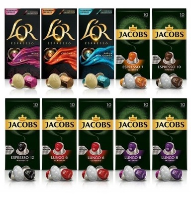 Kapsułki Jacobs L'OR do Nespresso(r)* 100szt zestaw