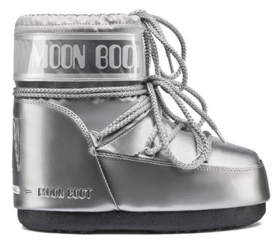 Ciepłe Śniegowce Moon Boot Icon Low Glance Silver rozmiar 39/41