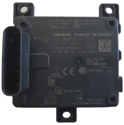 Радар acc nissan renault mercedes mitsubishi 284473215r фото №1