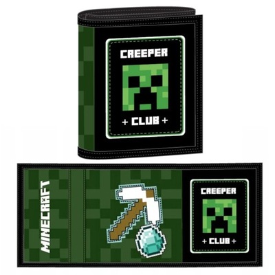 portfel portfelik MINECRAFT Creeper gamingowy