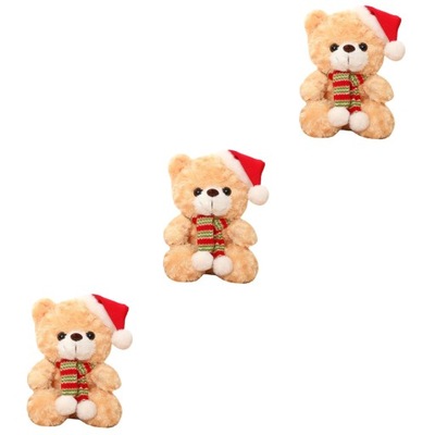 Mały Miś Mikołaj Niedźwiedzie Boże Narodzenie 3 sztuki