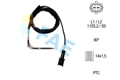 FAE ДАТЧИК ТЕМПЕРАТУРИ ВИХЛОПНИХ ГАЗІВ OPEL ASTRA H ASTRA H GTC ZAFIRA B