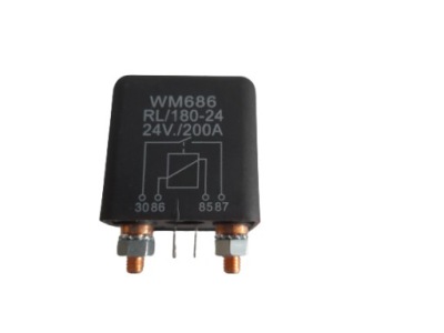 Реле мощности автомобильный болты 24v 200a zwierny фото №1