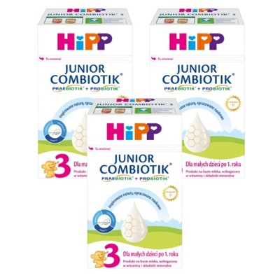 HiPP Junior Combiotik 3 Mleko dla dzieci,3x550g
