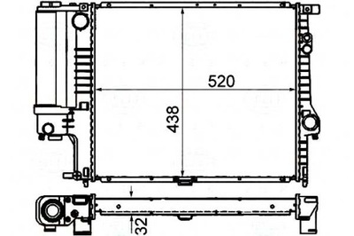 BEHR-HELLA РАДИАТОР BMW E39 95-00 BEHR HELLA