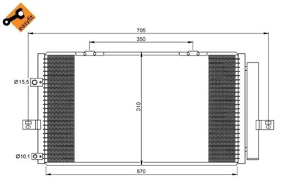 NRF 35659-NRF РАДИАТОР КОНДИЦИОНЕРА Z OSUSZACZEM