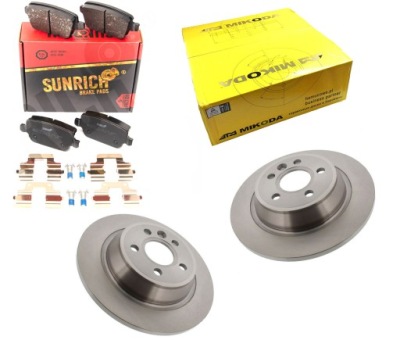 Гальмівні диски гальмівні колодки задня ford mondeo 4 mk4 iv s-max galaxy фото №1