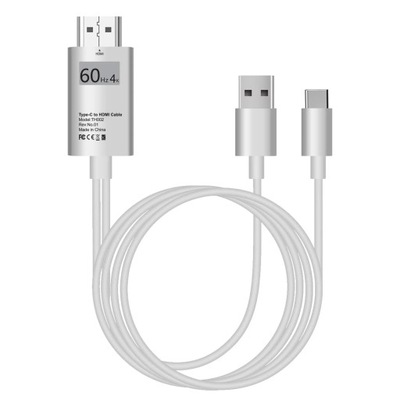 Kabel USB C 4K 30 Hz 60 Hz typ C Thunderbolt3 kon