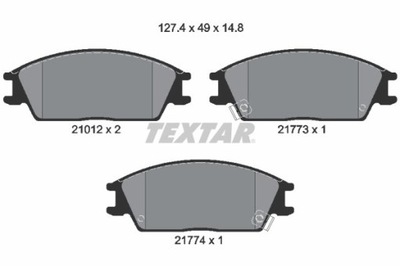 ZAPATAS DE FRENADO HYUNDAI ACCENT/GETZ/LANTRA 2101202 TEXTAR TEXTAR 2101202  