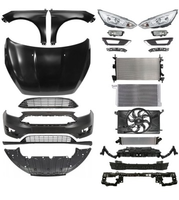 Ford focus 14-18 бампер pas капот крыло фото №1