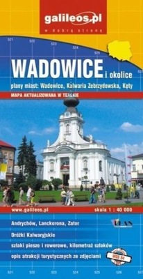 PLAN MISTA - WADOWICE I OKOLICE 1:40 000