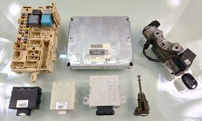 Toyota avensis t25 ii 05 r 2.0 vvti набор стартовый блок управления двигателя kpl фото №1