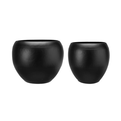 DONICZKA METALOWA CZARNA OSŁONKA X2 KOMPLET